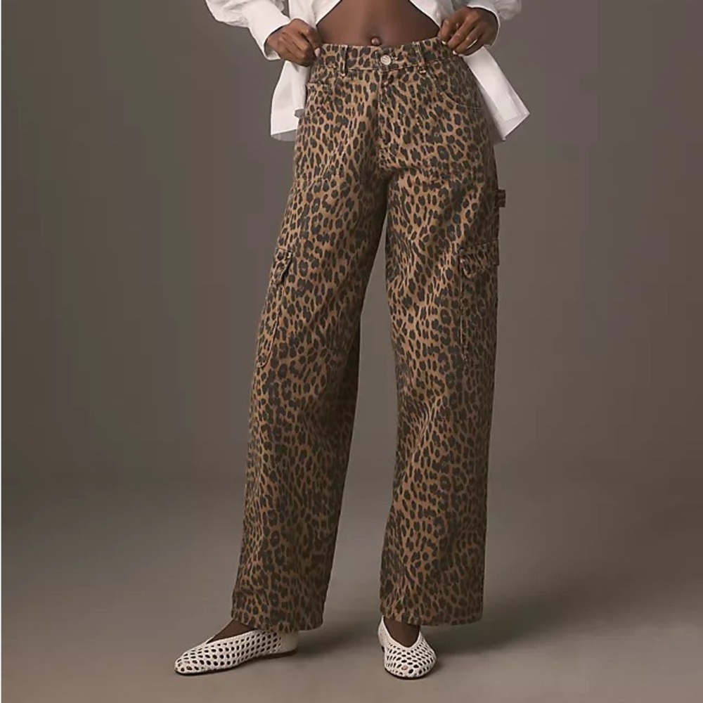 DAMSON MADDER SOLD OUT* DION JEAN - LEOPARD CARGO